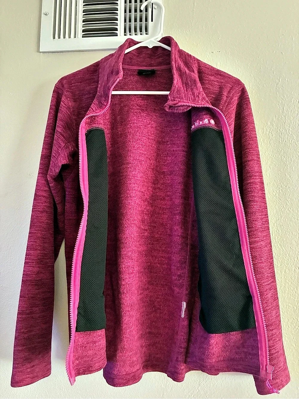 ACE Women's Full-Zip Fleece Jacket Pink Large Like New